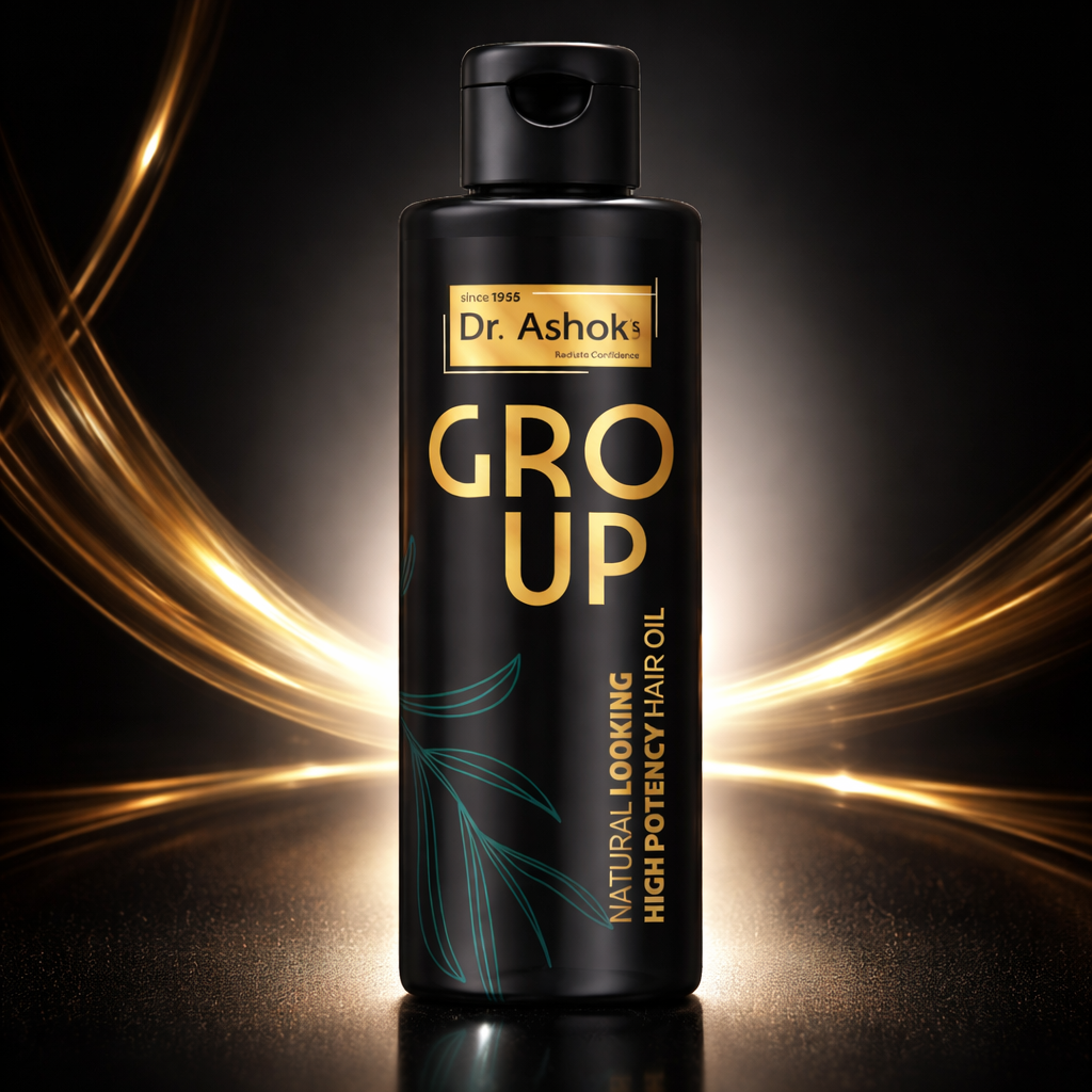 Dr. Ashok’s Gro Up Hair Oil – Naturally Looking High Potency