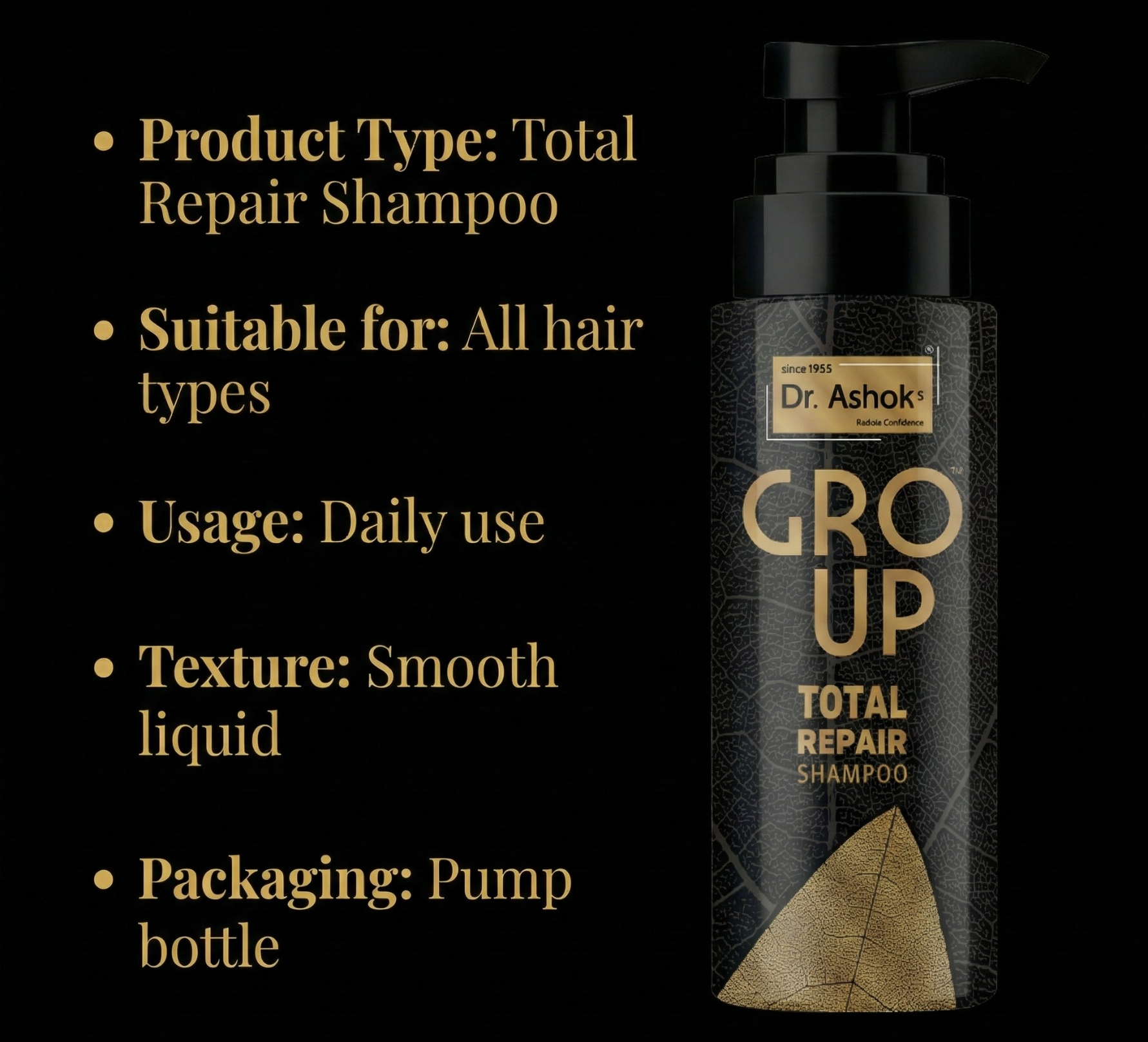 Dr. Ashok’s Gro-Up Total Repair Shampoo