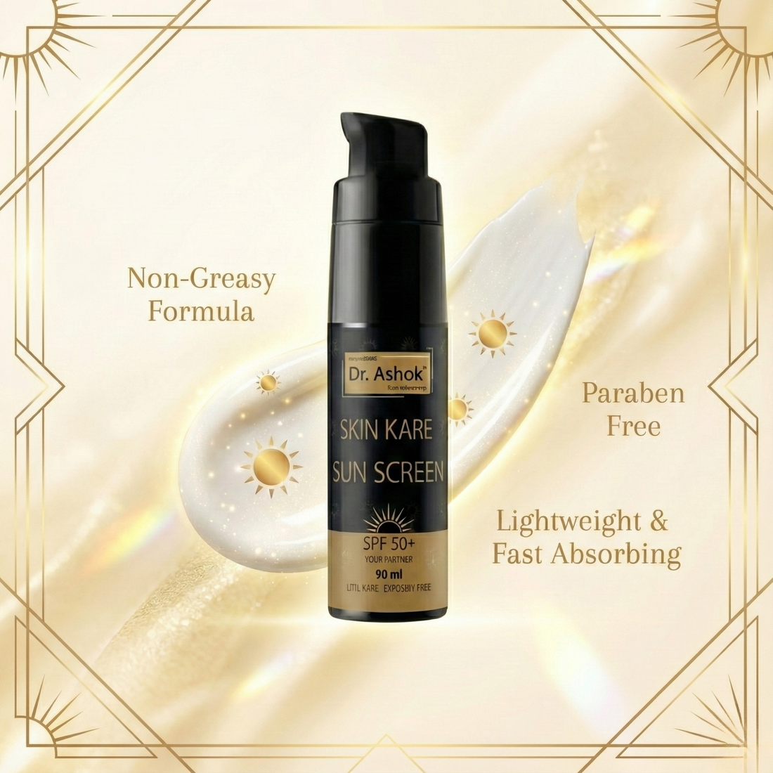 Dr. Ashok’s Skin-Kare Sunscreen SPF 50+ – UVA & UVB Protection