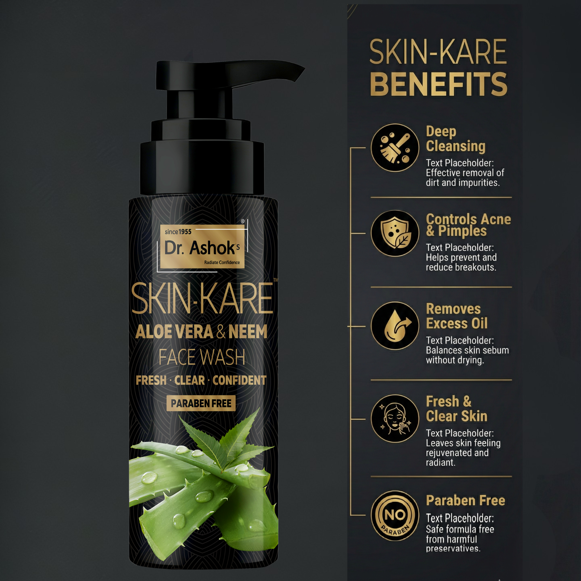 Dr. Ashok’s Aloe Vera & Neem Face Wash – Fresh & Clear Skin