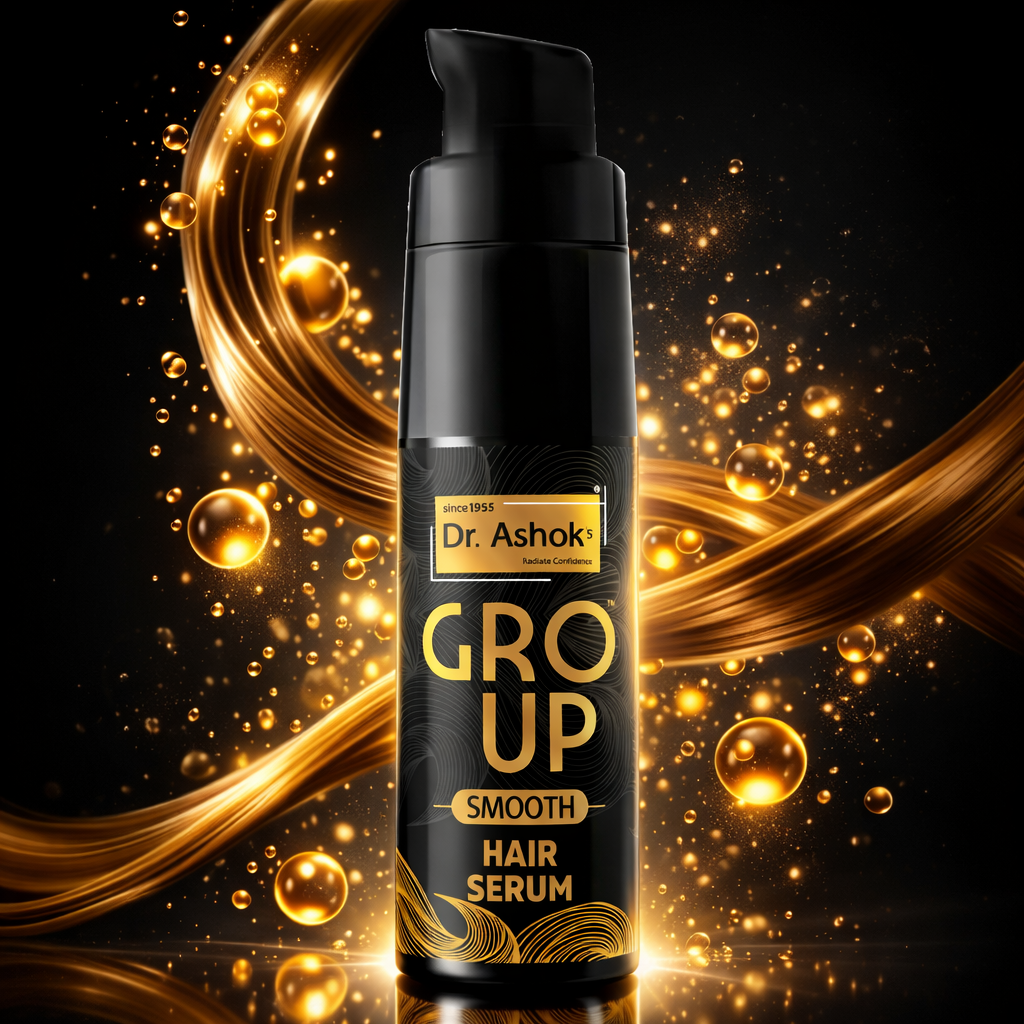 Dr. Ashok’s Gro Up Smooth Hair Serum – Frizz Control & Shine