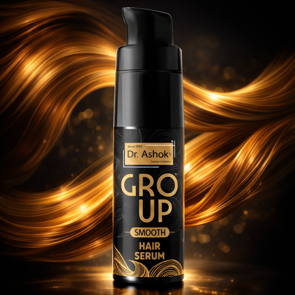 Dr. Ashok’s Gro Up Smooth Hair Serum – Frizz Control & Shine